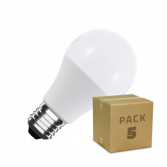 Pack 5 Lâmpadas LED E27 6W 470 lm A60