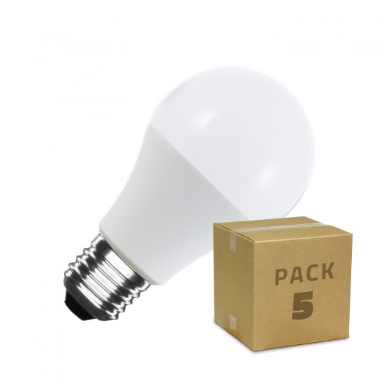 Pack 5 Lâmpadas LED E27 6W 470 lm A60