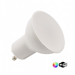 Lâmpada LED SMART WiFi GU10 5W RGBW Regulável