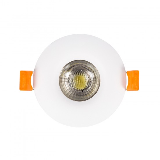 Aro Downlight Circular Design Branco para Lâmpada LED GU10 / GU5.3 Corte Ø 70 mm