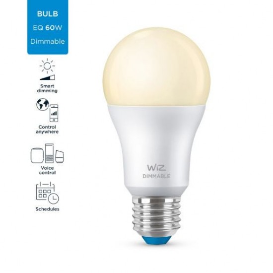 Lâmpada Inteligente LED E27 8W 806 lm A60 WiFi + Bluetooth Regulável WIZ