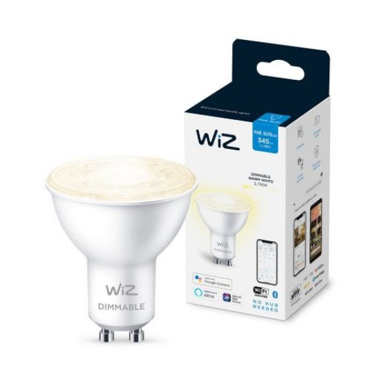 Lâmpada LED Smart WiFi + Bluetooth GU10 PAR16 Regulável WIZ 4.9W