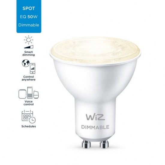 Lâmpada LED Smart WiFi + Bluetooth GU10 PAR16 Regulável WIZ 4.9W