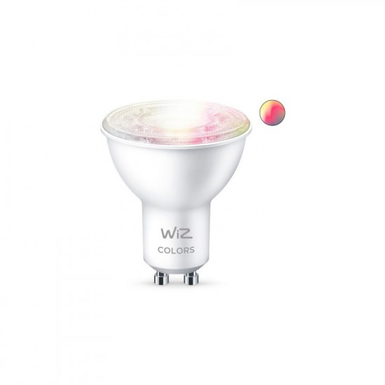 Lâmpada LED Smart WiFi + Bluetooth GU10 PAR16 RGB+CCT Regulável WIZ 4.9W