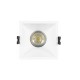 Aro Downlight Quadrado Baixo UGR para Lâmpada LED GU10 Corte 85x85 mm