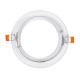 Aro Downlight Circular Basculante para Lâmpada LED GU10 AR111 Corte Ø 120 mm