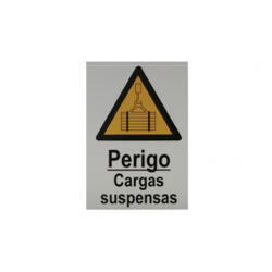 Sinal de Perigo de cargas Suspensas 200x300 PECOL