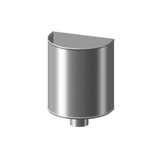 Capitél inox 304 75/90 mm para caleira