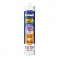 Silicone neutro Quilosa Banho Perfeito 280 ml branco com fungicida