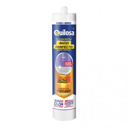 Silicone neutro Quilosa Banho Perfeito 280 ml transparente com fungicida