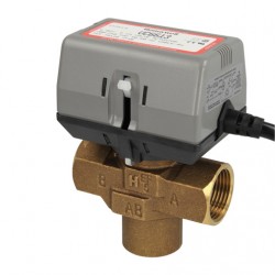 Válvula 3 vias Honeywell 1" bronze