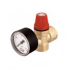 Válvula segurança Caleffi 1/2" F x 3/4" F 3 bar com manómetro