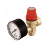 Válvula segurança Caleffi 1/2" M x 1/2" F 3 bar com manómetro