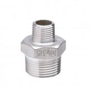 Casquilho duplo redução inox Atusa 2" M x 1.1/2" M