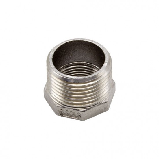 Casquilho redução inox Atusa 1.1/4" M x 1/2" F