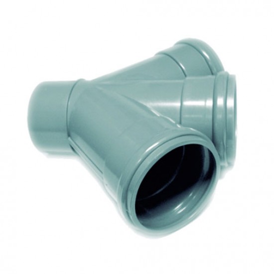 Forquilha dupla 45º PVC Fersil 110 mm PN4 com anel