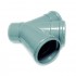 Forquilha dupla 45º PVC Fersil 90 mm PN4 com anel