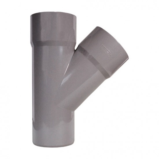 Forquilha simples 45º PVC Fersil 50 mm PN4 com anel